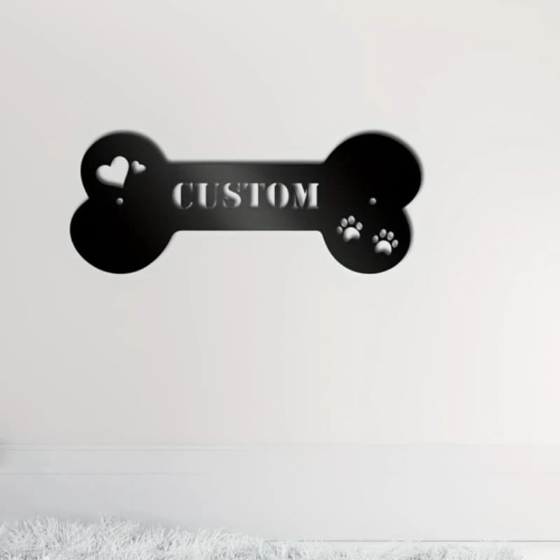 Dog Metal Plate, Dog Identification Plate, Cow Plate, Outdoor Dog Plate, Dog Shape Metal Plate, Dog Bone Plate, Dog Metal Plate