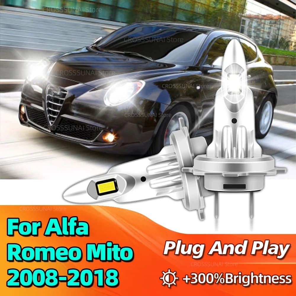 30000LM LED faro Mini lampadina 3570 CSP lampade per auto Canbus per Alfa Romeo Mito 2008 2009 2010 2011 2012 2013 2014 2015 16 17 2018
