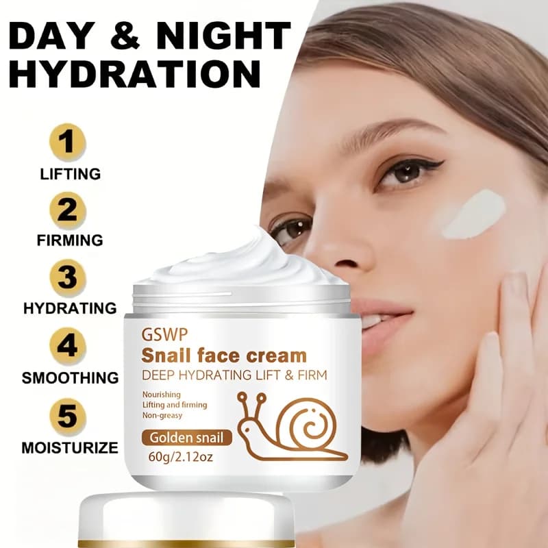 GSWP Moisturizing face cream to the snail, hydrates deep, firm and tones, leaving the skin radiant and soft. 60g/120g/
