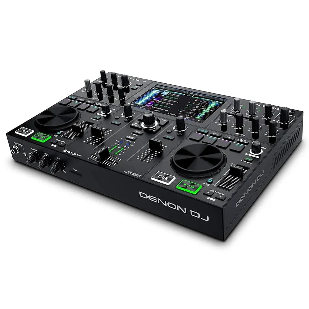 NUOVO MARKETING E VENDITE DenNons DJ PRIME GO – Controller e Mixer DJ Portatile con 2 Deck e Streaming WIFI