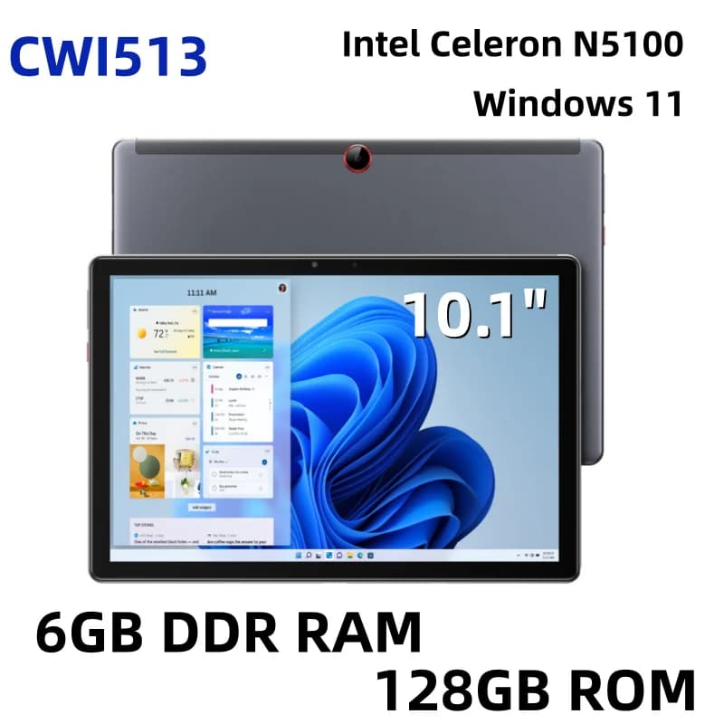 Tablet 2-in-1 da 11.6 pollici con Windows 10, processore Intel Atom x5-8300 Quad Core, tastiera Pin Docking, 1 porta HDMI, batteria da 9000 mAh.
