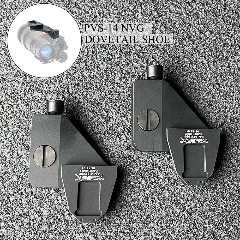 Alluminio AN/PVS-14 NVG ponte binoculare 2 pezzi coda di rondine scarpa montaggio casco coppie visione notturna occhiali Mount