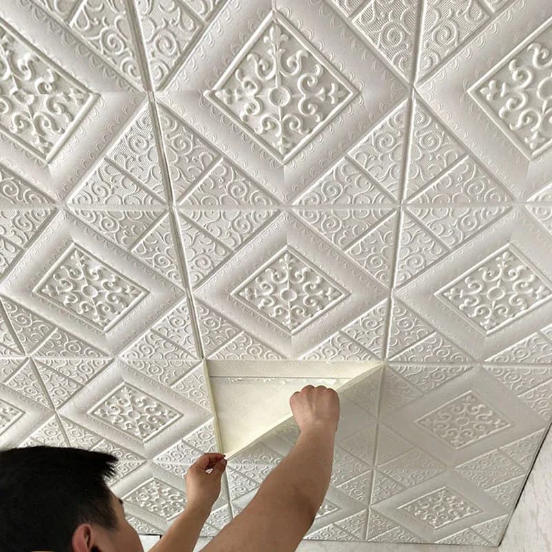 10 pieces 70*70 cm ceiling wall decal 3D brick wall decal waterproof wallpaper in self-adhesive foam decorations for the house