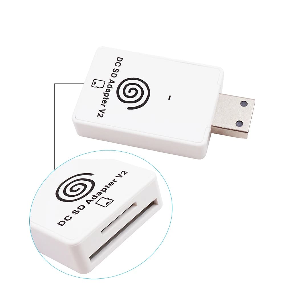 Lettore adattatore scheda DC SD TF V2 con caricatore di avvio DreamShell per tutte le console e CD SEGA Dreamcast