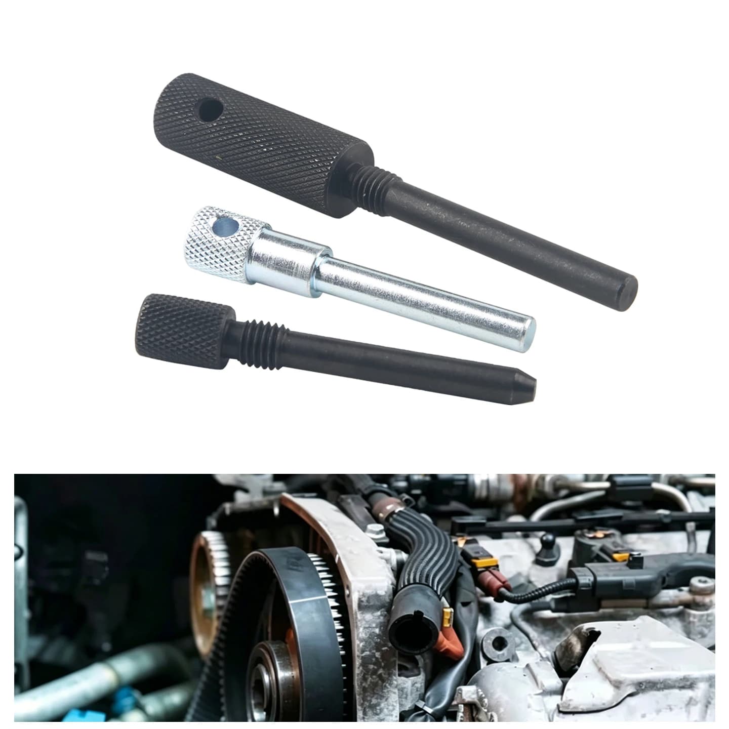 Set di 3 Perni per Fasatura Albero a Camme MOT1430, Kit di Strumenti per Fasatura Motore 1.5DCi, Ricambio per Renault 1.5 1.9 DCI MOT1489, per Benz MOT1054