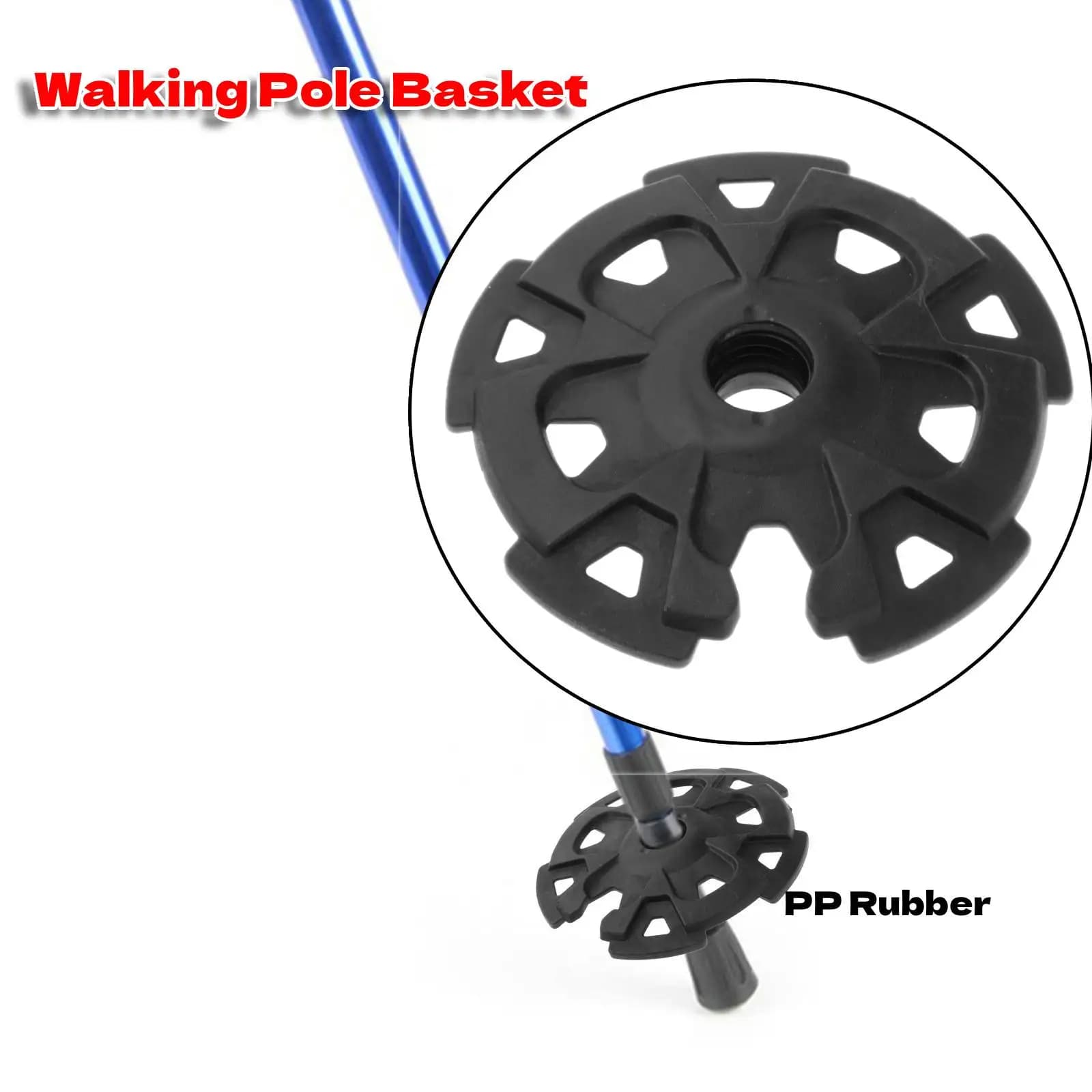 9cm Trekking Stick Snow Basket Trekking Sticks Outdoor Climbing Spare Accessories Hiking Hiking Trekking Walking Rubber PP
