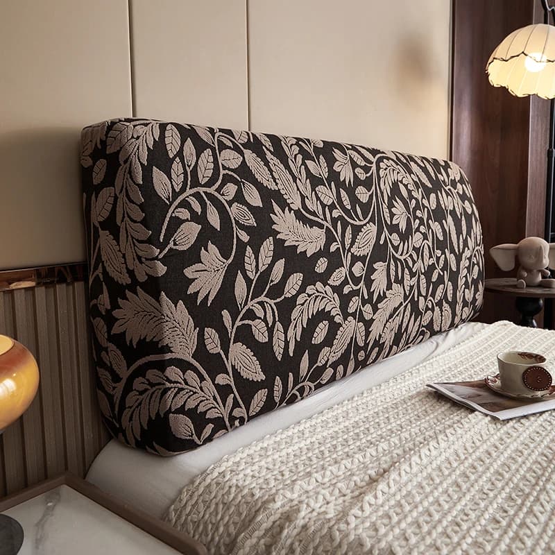 Universal Jacquard High Elasticity Bedhead Protective Cover Dirt-Proof All-Season Easy Install Soft Fabric Bed Protector