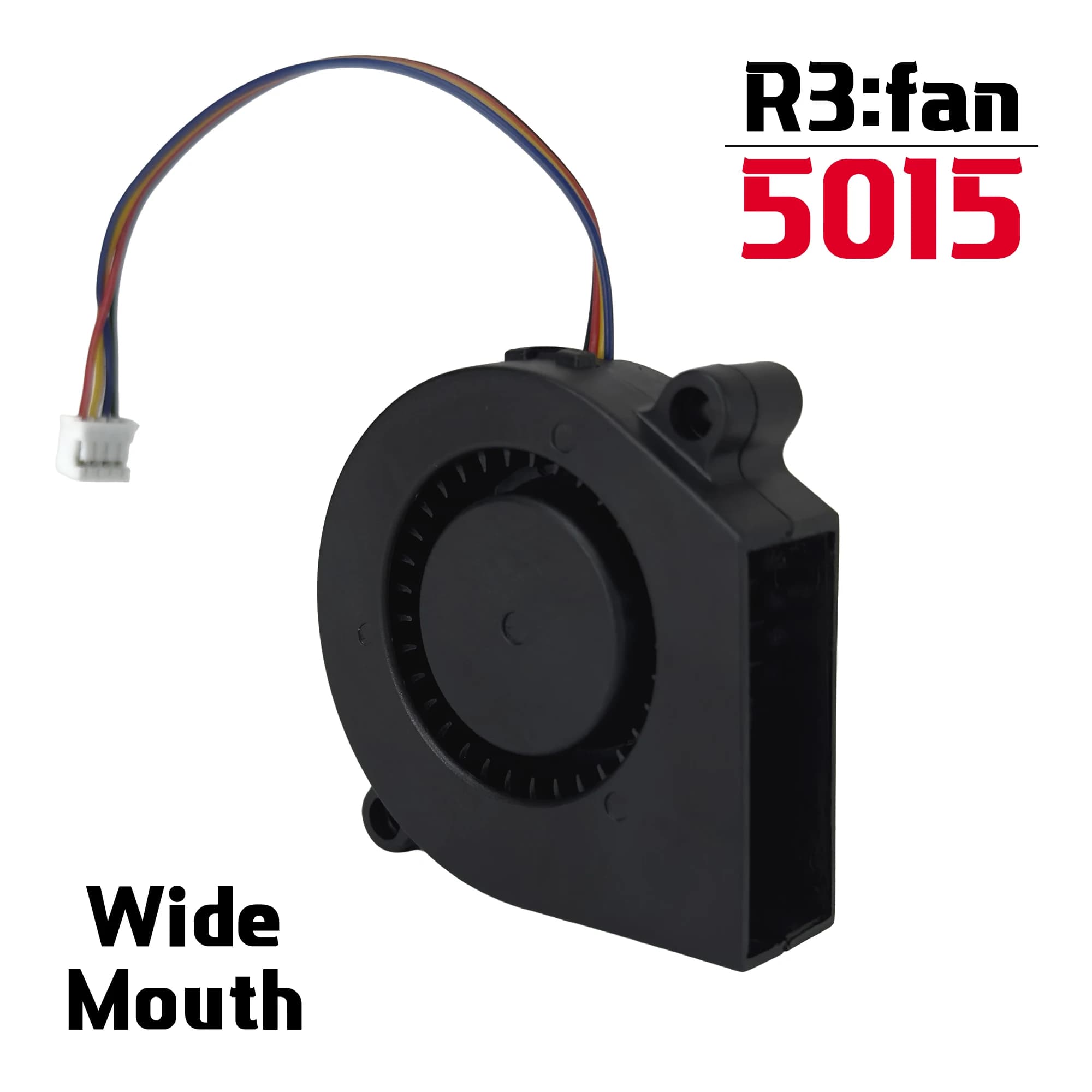 R3men | Ventola ad alto flusso con uscita larga 5015 da 9,5 K giri/min per stampanti 3D. Ventola di raffreddamento R3fan