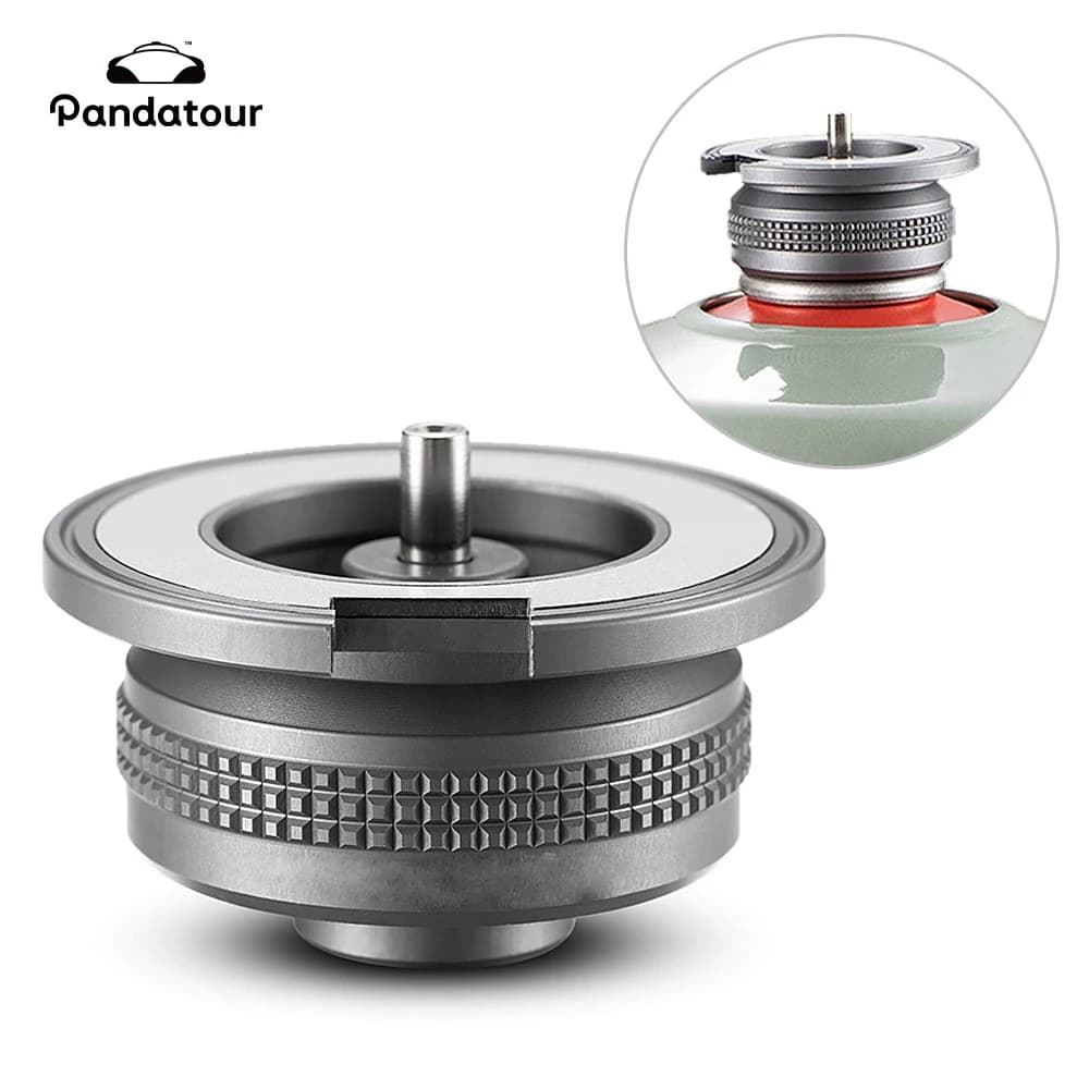 Pandatour Adapter for outdoor camping stove Separate stove External connection Gas tank Flat oven Picnic equipment