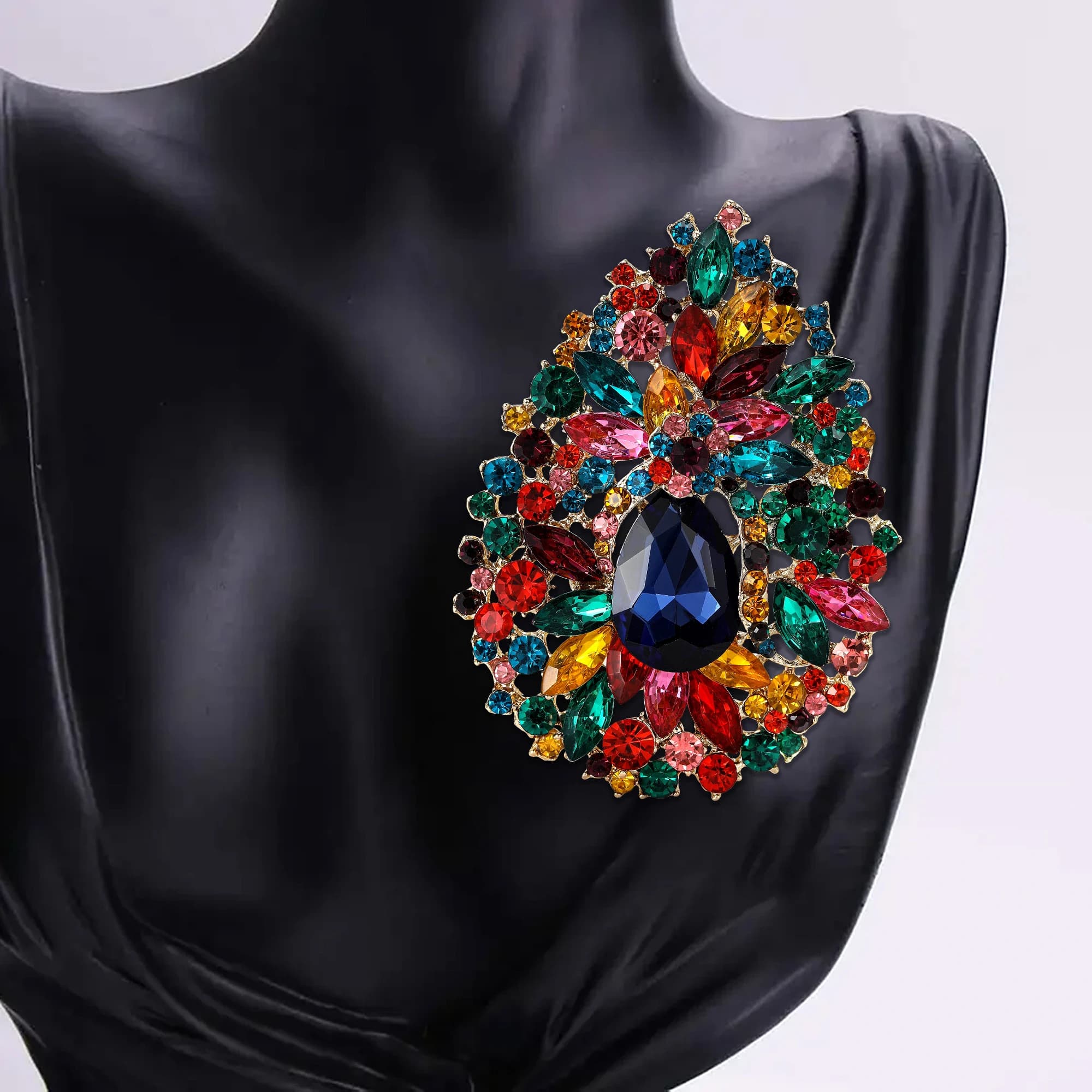 Spille di Lusso con Strass e Cristalli per Donna, Spille Unisex Creative, Accessori Gioiello per Banchetti, Feste, Zaini e Regali
