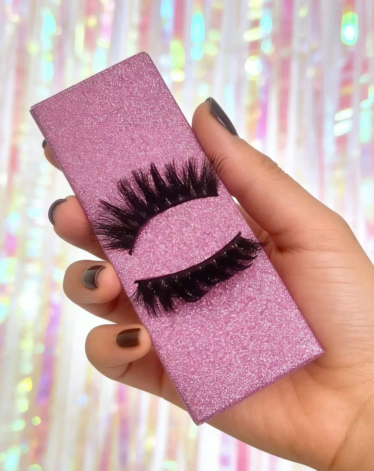 Fluffy Cute Pink DD Curl Lashes: 1 Pair Dramatic Volume with Single Independent Packaging, Lightweight & Portable
