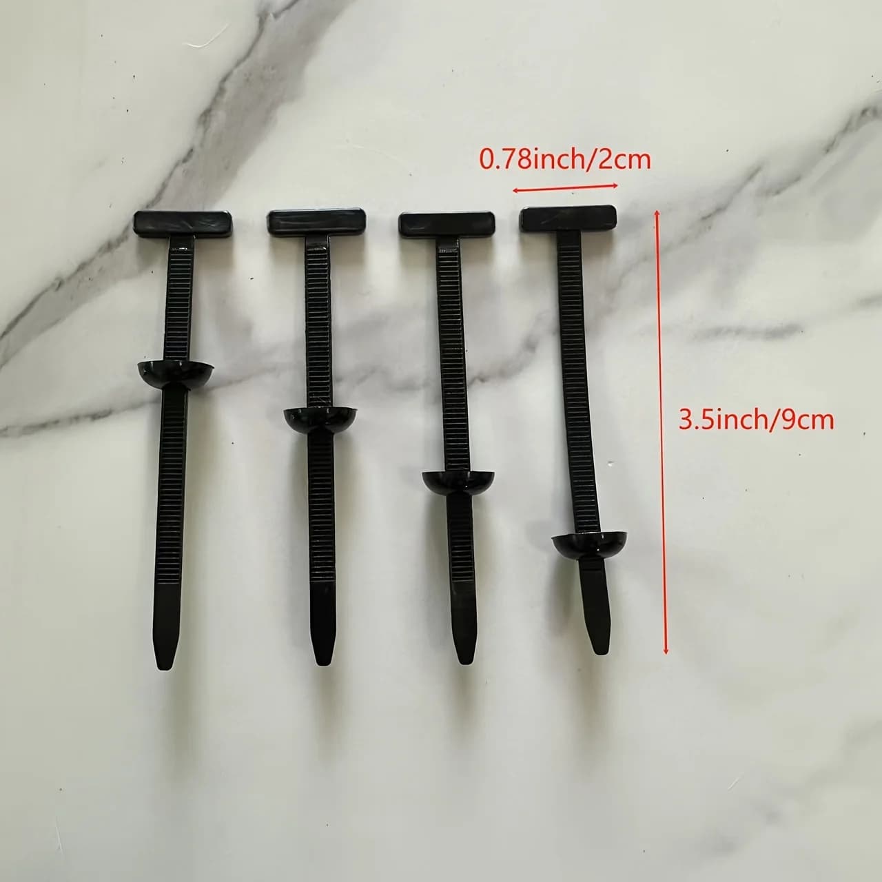 100Pcs 90mm T-Type Push In Nylon Cable Zip Ties Self Locking Car Wire Harness Fixed Clips Automotive Wiring Fastener