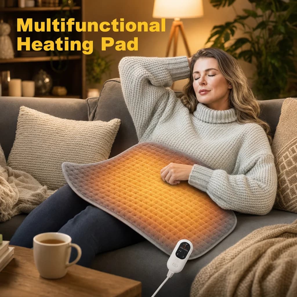Adjustable Electric Heating Pad, Winter Warm Electric Blanket for Sofa Bed, Home Thermal Heating Blanket for Body Relaxation