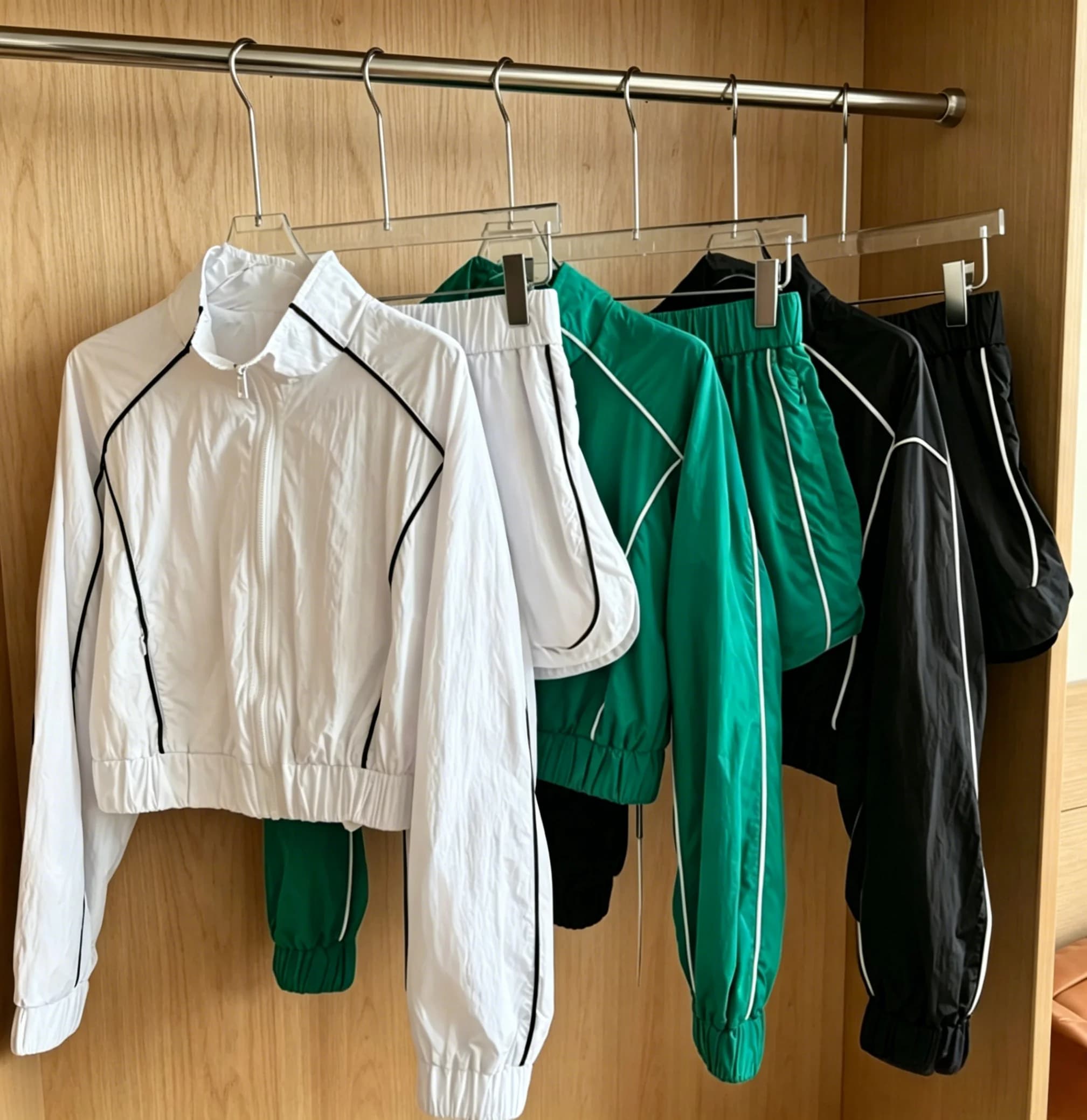 Completo sportivo casual da donna 2026 nuovo stile: cappotto e pantaloncini taglie M-L con elastico in vita - Codice 040