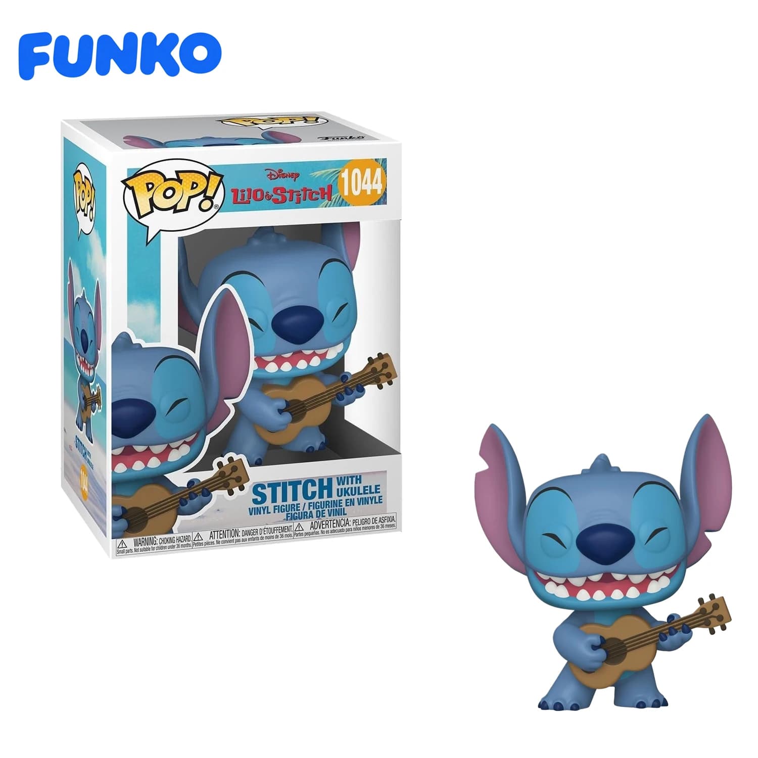 Funko Pop! Disney: Lilo & Stitch - Stitch con Ukulele - Statuetta in Vinile da Collezione - Ottima Idea Regalo - Originale Ufficiale