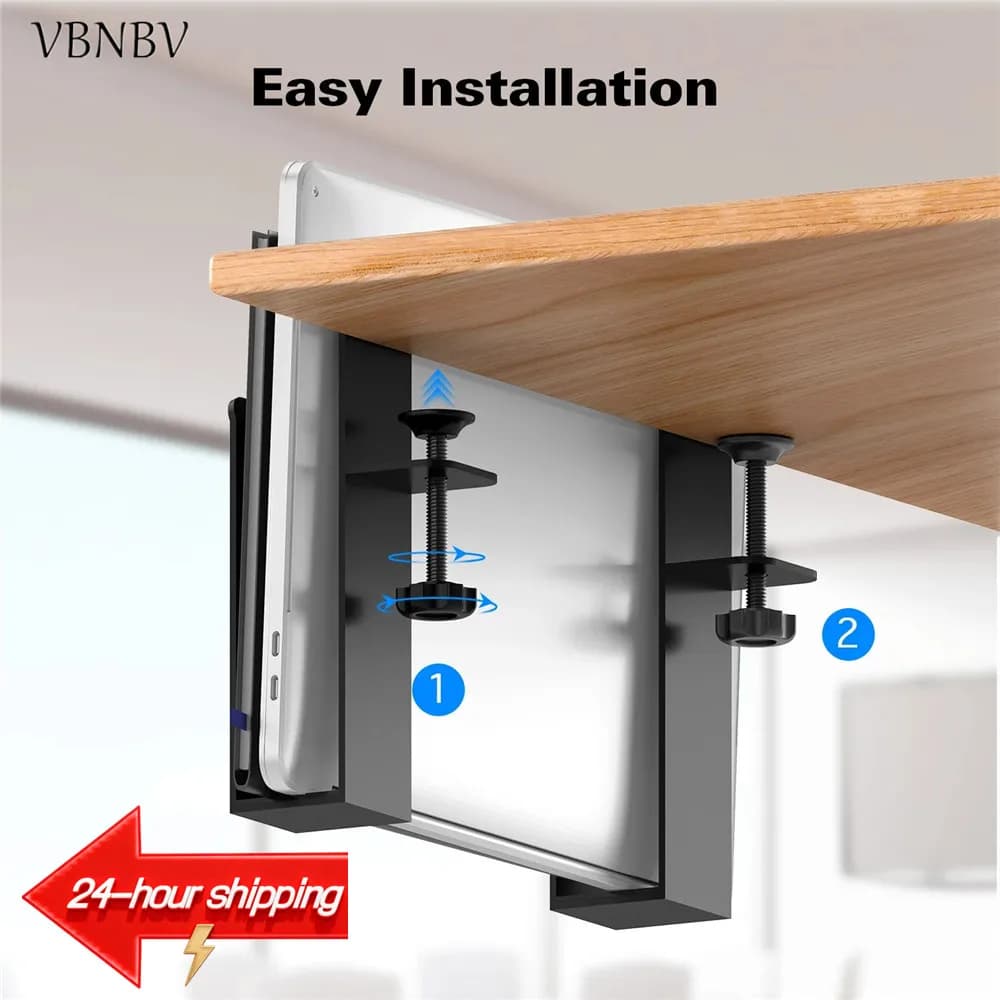 Supporto da Tavolo per Laptop con Vano Portaoggetti, Base di Ricarica, Organizzatore e Supporto per iPad/Tablet, per Ufficio e Casa
