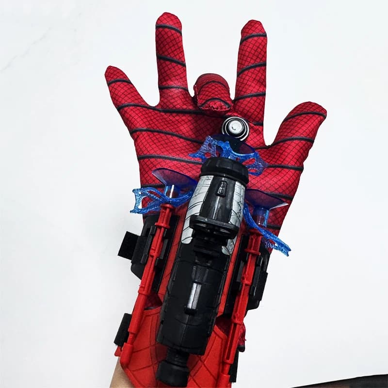 Disney SpiderMan Hero Launcher Rotating Spider-Man Launcher Soft Bullet Gun Suctioned Expulsion Toy Birthday Gift for Kids