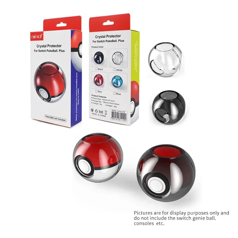 Per Switch Genie Ball Custodia in cristallo Custodia protettiva in cristallo trasparente per PC Custodia rigida