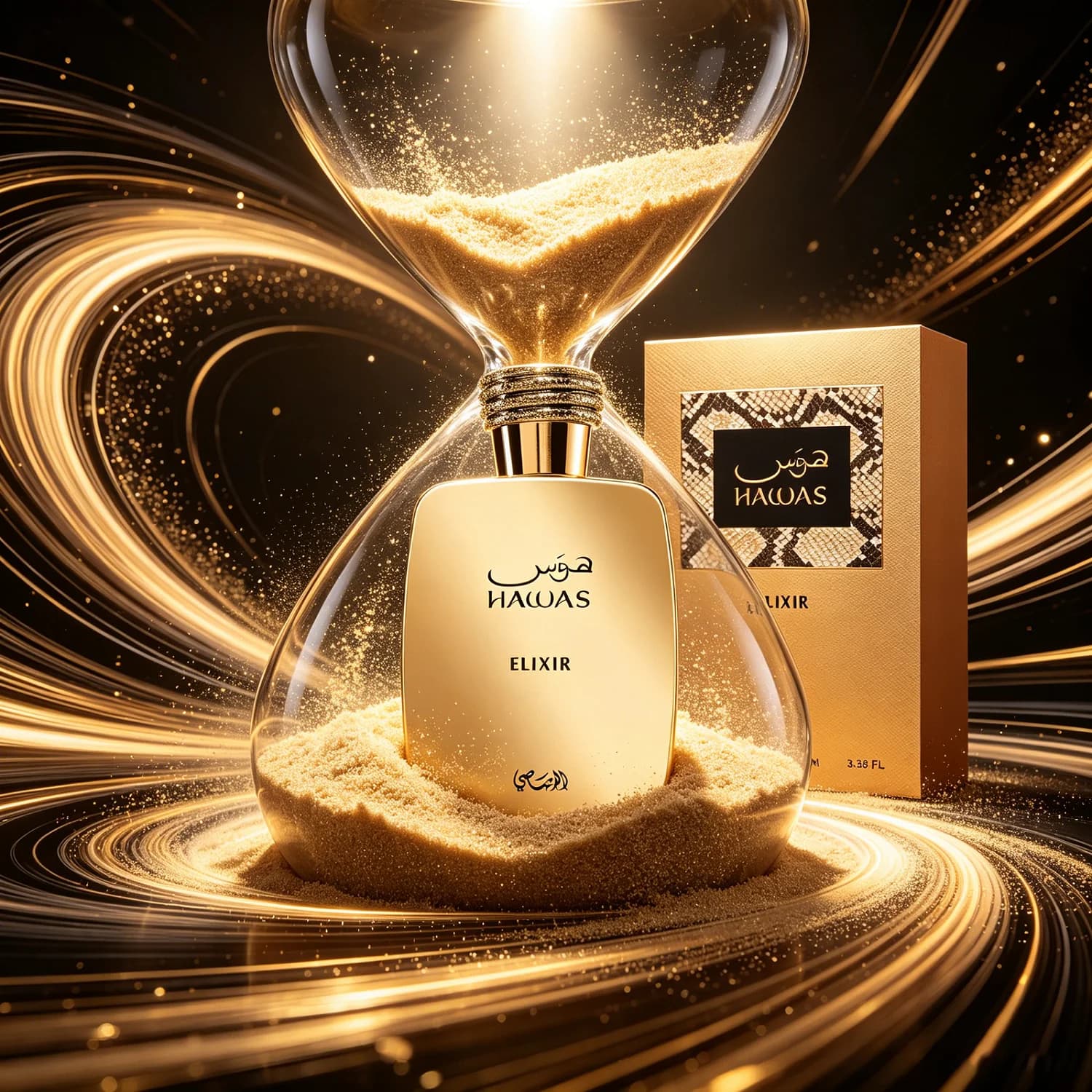 Rasasi Hawas Elixir 100ml Profumo Spray Charmig per Uomo, Fragranza Duratura con Feromoni per Flirtare, Romantico Profumo per Appuntamenti