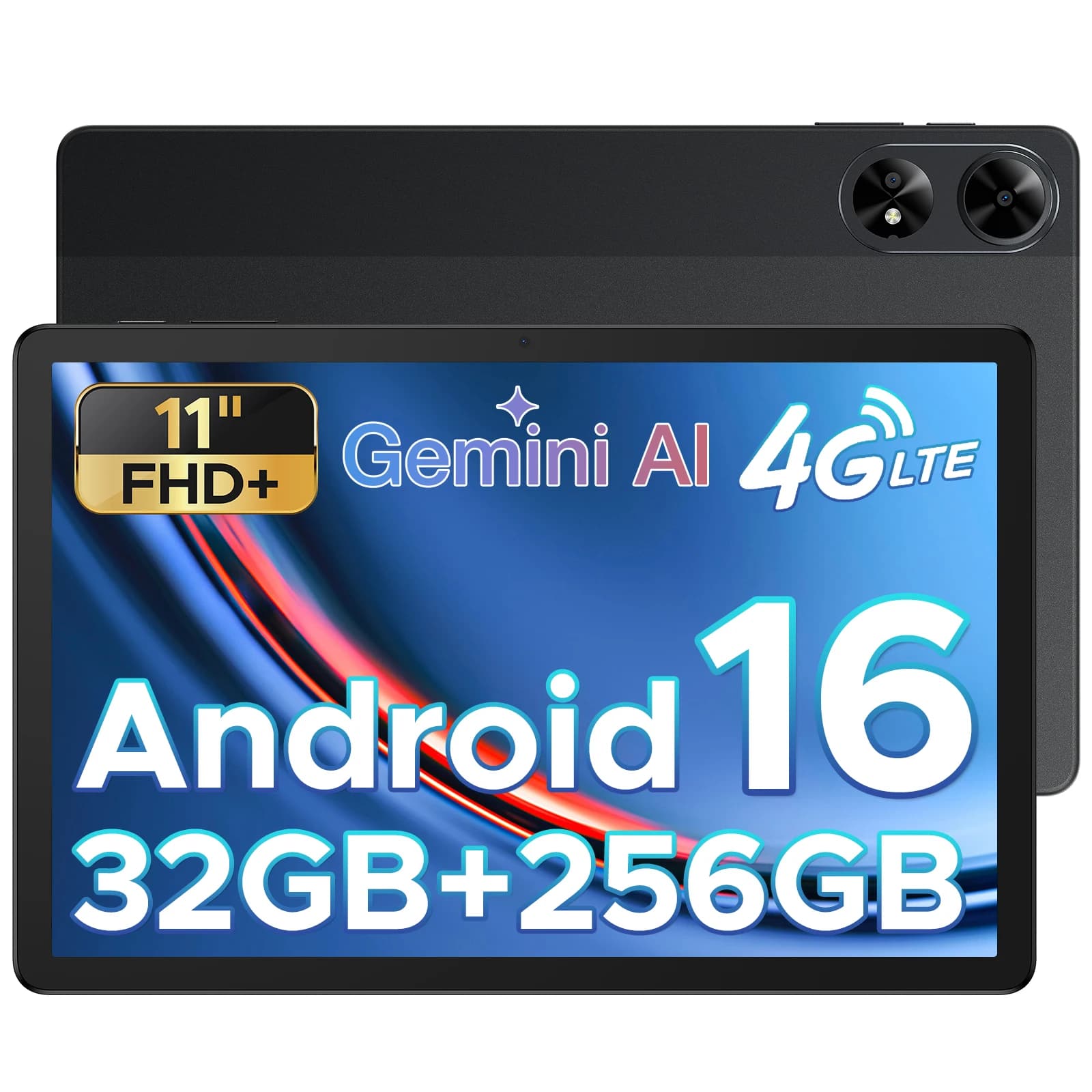 DOOGEE Tab G6+ Tablet Android 16 con Display HD da 11 Pollici a 90Hz, 32GB/256GB, Batteria da 8000mAh, Processore T7280, Tablet PC 2 in 1 con Tastiera
