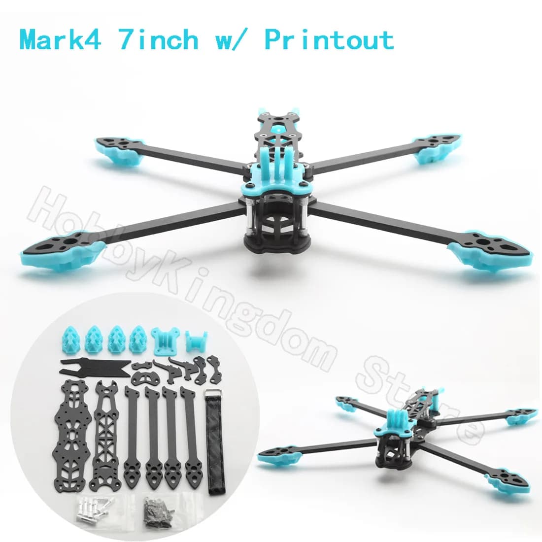 Mark4 7 inch FPV Drone Frame 295mm Carbon Fiber Frame Kit with 5mm Arm Printing Parts for FPV DIY