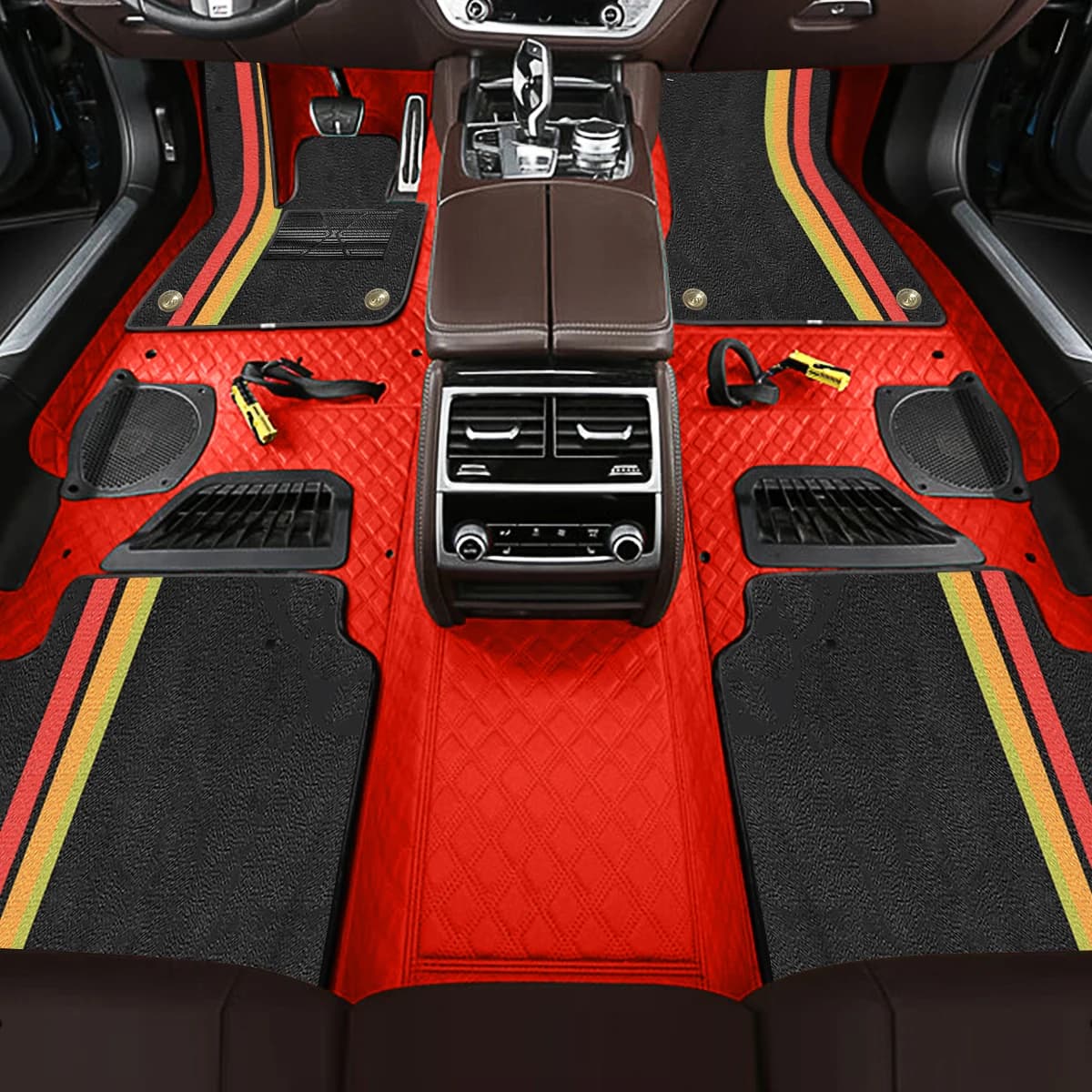 For omoda 7 C7 phev 2026 2027 , Composite PVC & Leather Double-Layer Floor Mats, Waterproof Wear-Resistant Car Mod Accessories