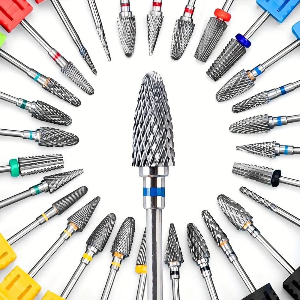 1 tip for tungsten steel nail drill - a professional tool to remove nail gel and for professional nail processing.