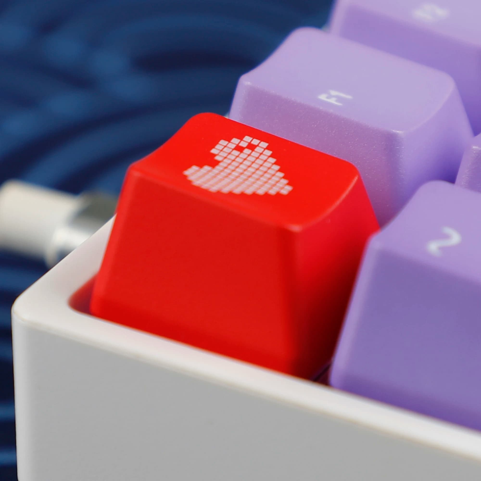 1.6mm Thickness Love Heart Backlit Keycaps Shine Through Keycaps Esc WASD Arrow OEM Profile For MX Mechanical Gaming Keyboard