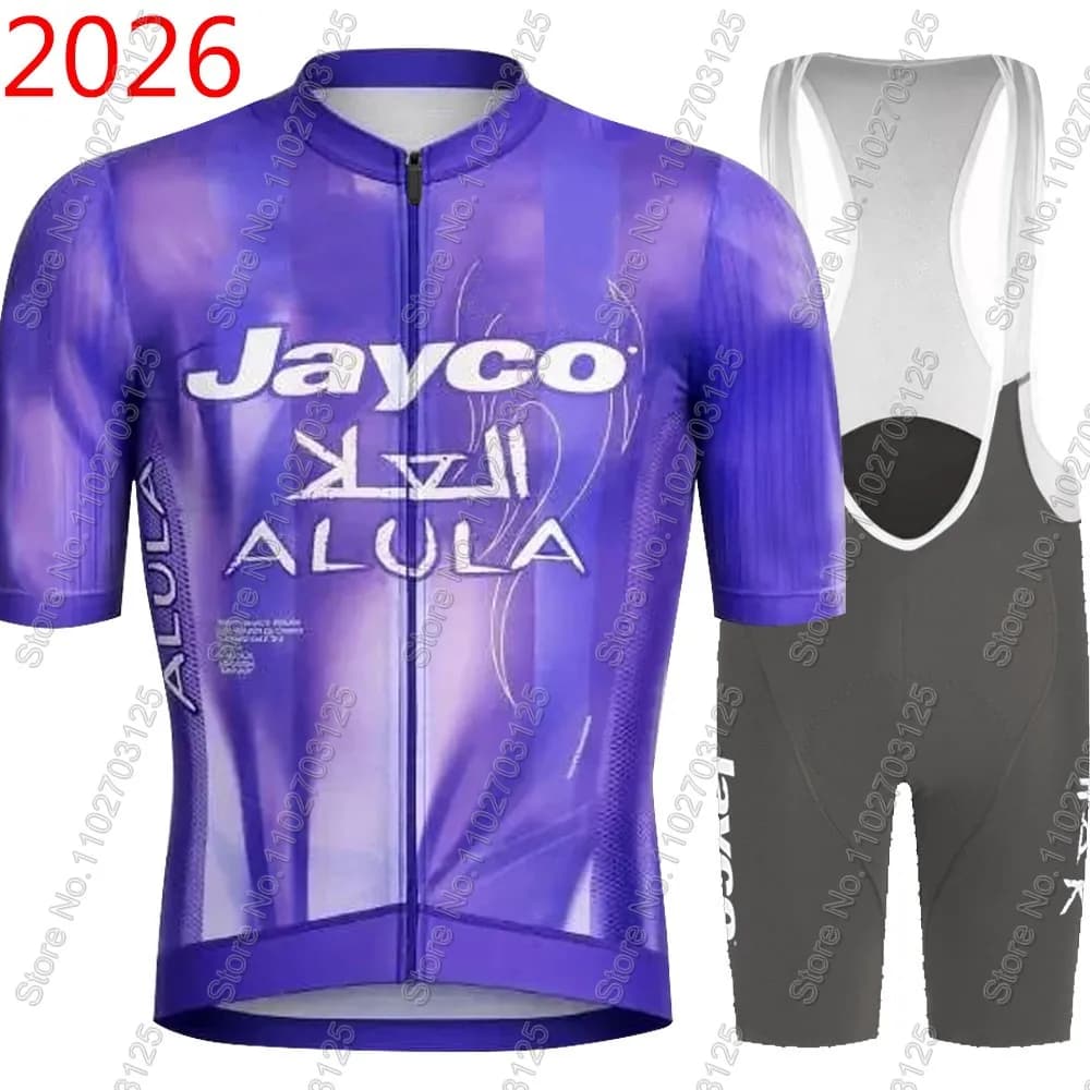 Cycling jersey Jayco Alula 2025 Team Set Summer Australia TDF Blue Clothing Road bike shirts Jumpsuit Shorts with MTB Maillot bicycle straps