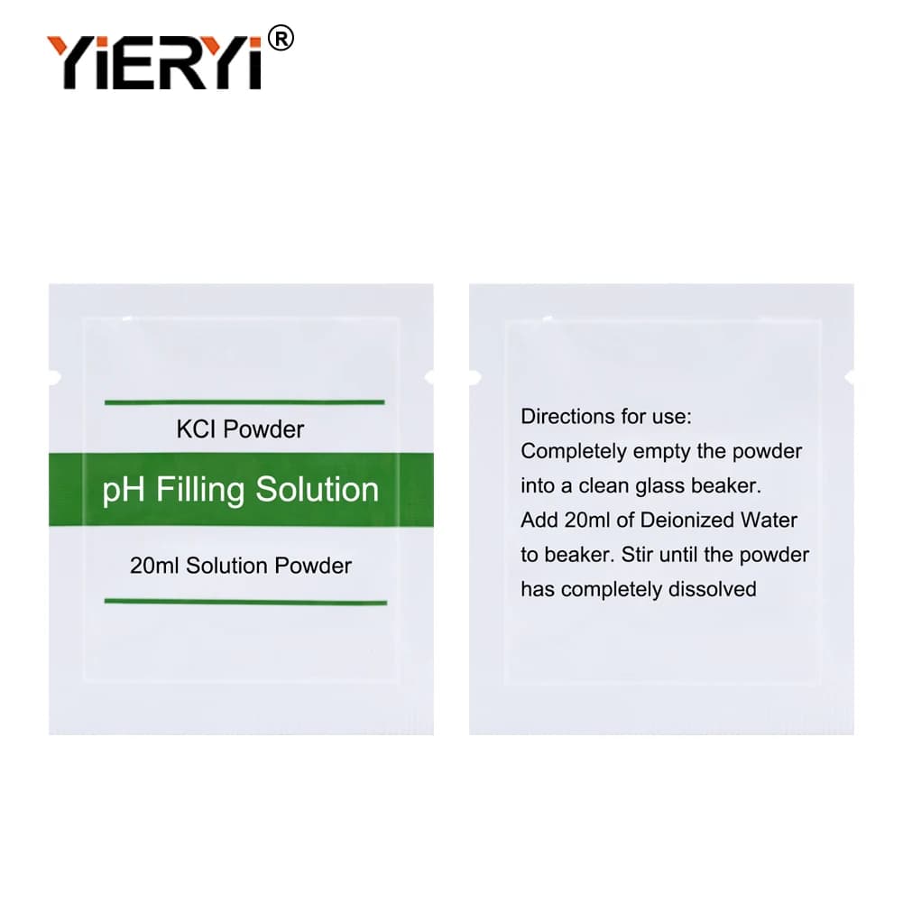 New PH & Orp Probes Maintenance Fluid Solution 20 ml PH Filling Solution Powder PH Meter Package PH Tester ORP Aquarium Water Test