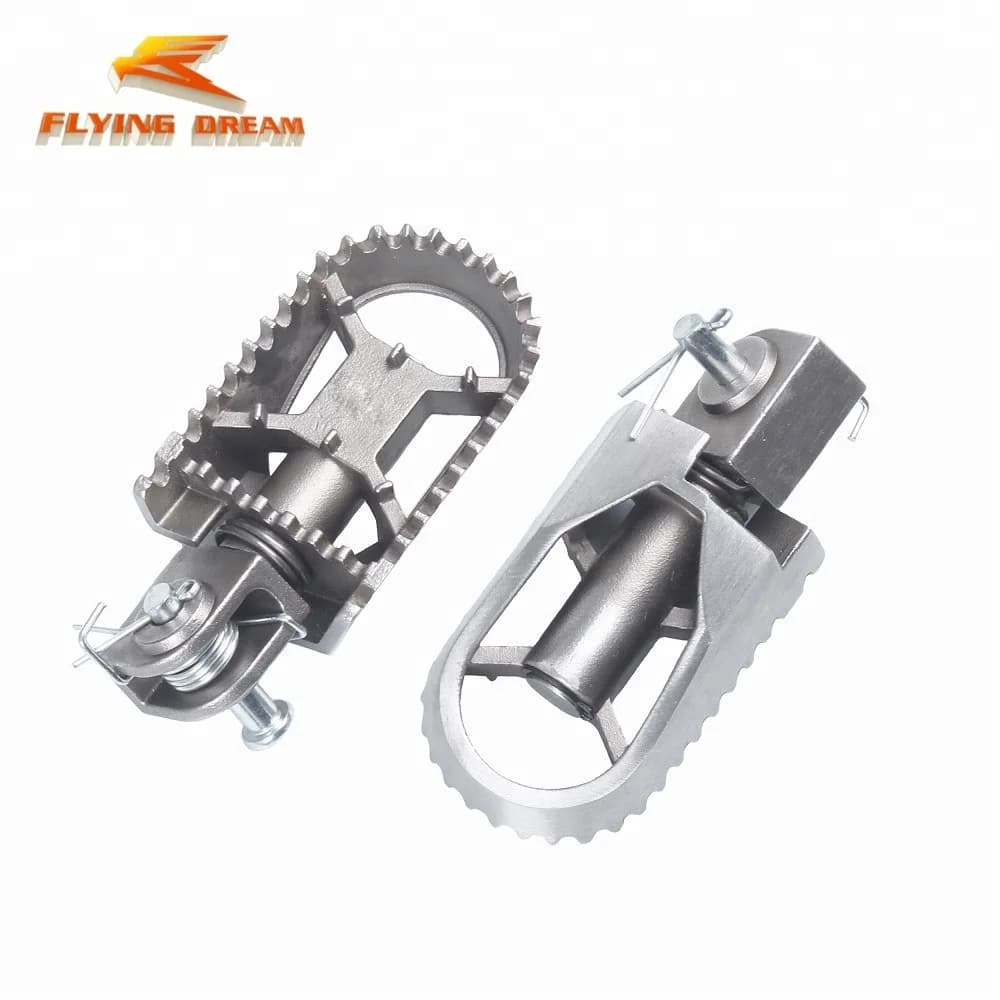 Moto girevole pedane in acciaio inox pedali poggiapiedi per YAMAHA YZ 65 85 125 250 125X 250X 250FX 450FX WR 250F 450F YZ