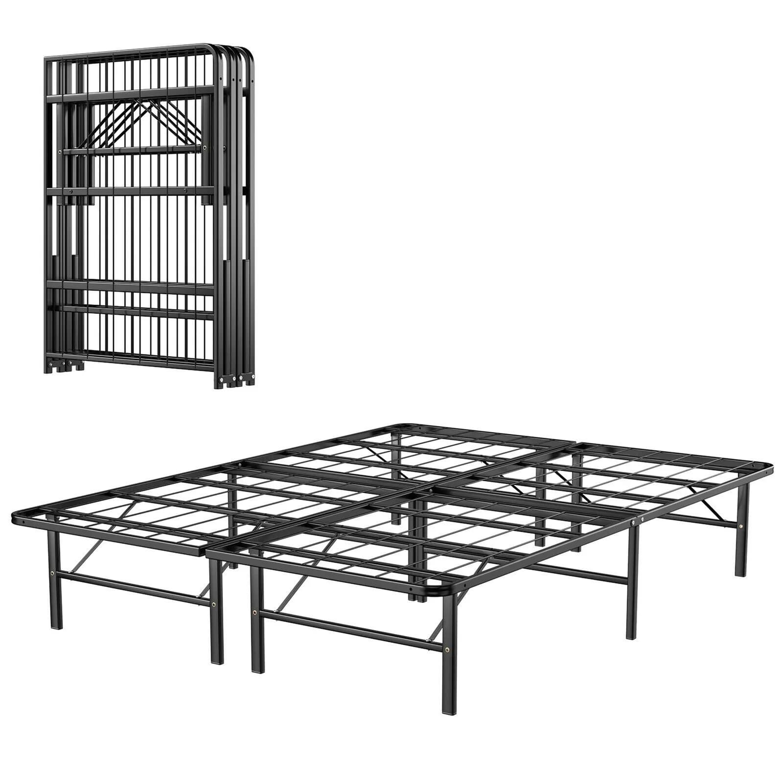 14 inch metal folding double bed base, without tools