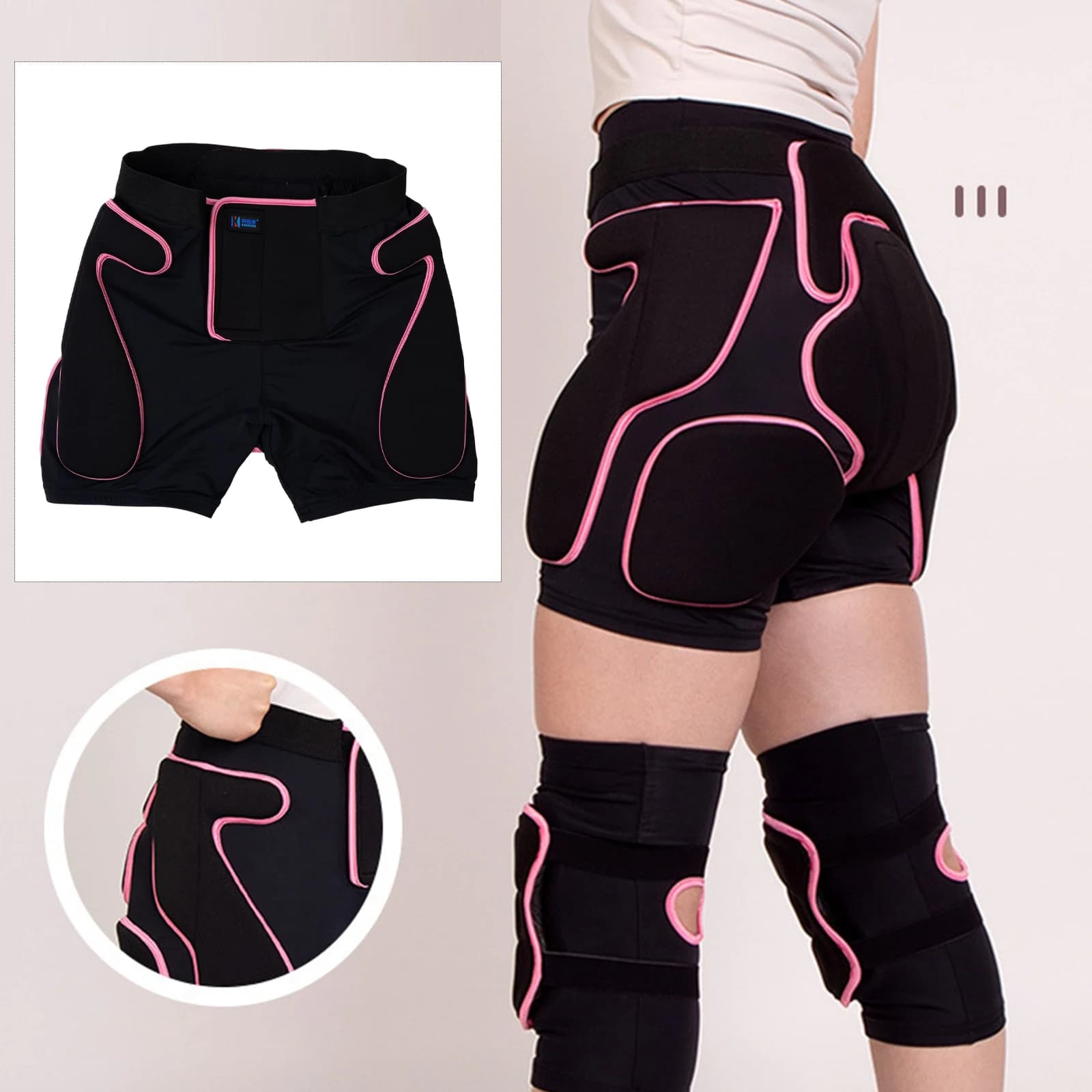 Versatile padded shorts Outdoor sports Coccige hip protection Shock resistance for Skate Cycling Snowboard Ski Ice Sports clothing