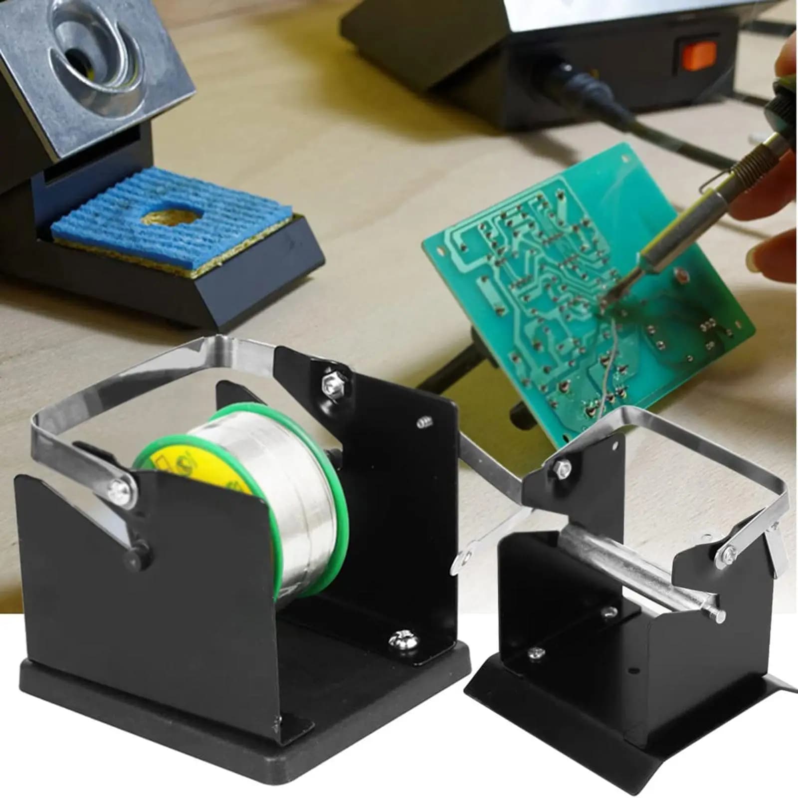 Soldering Wire Stand Holder Tin Solder Rack For Soldering Iron Stand Tin Welding Wire Bracket Tin Wire Rack Line Seat