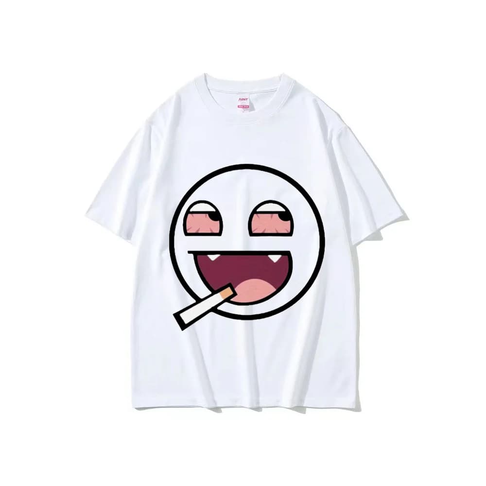 Epic Face Domo Kun Funny Meme T Shirts Men Women Summer O-Neck Fashion High Quality T-Shirt Casual Cotton Oversized Tshirt Tops