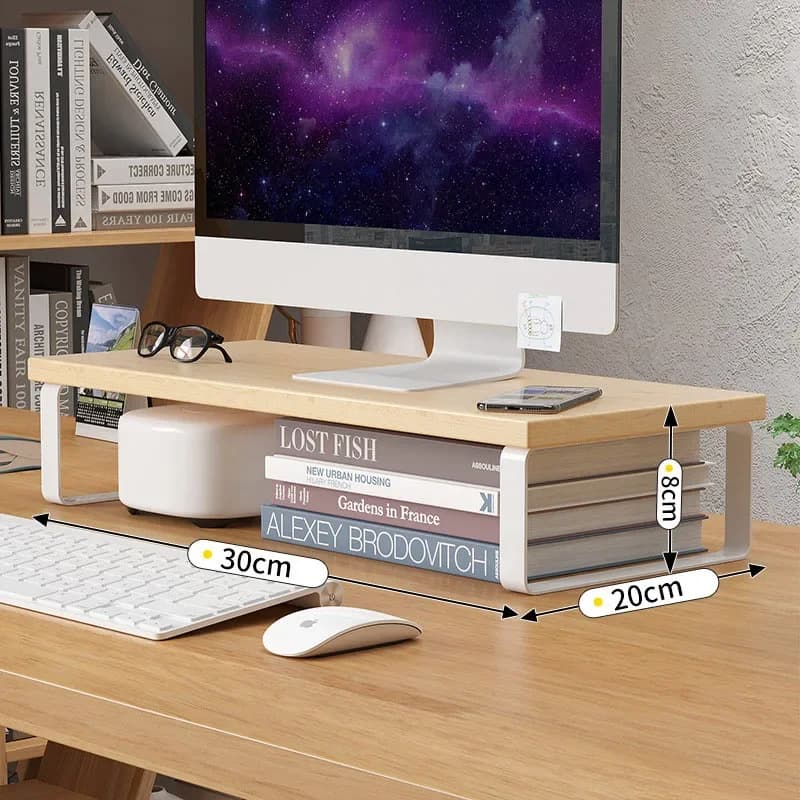 Supporto per Computer portatile schermo per Computer Desktop Desktop rialzato archiviazione Desktop e Pad di archiviazione elevato