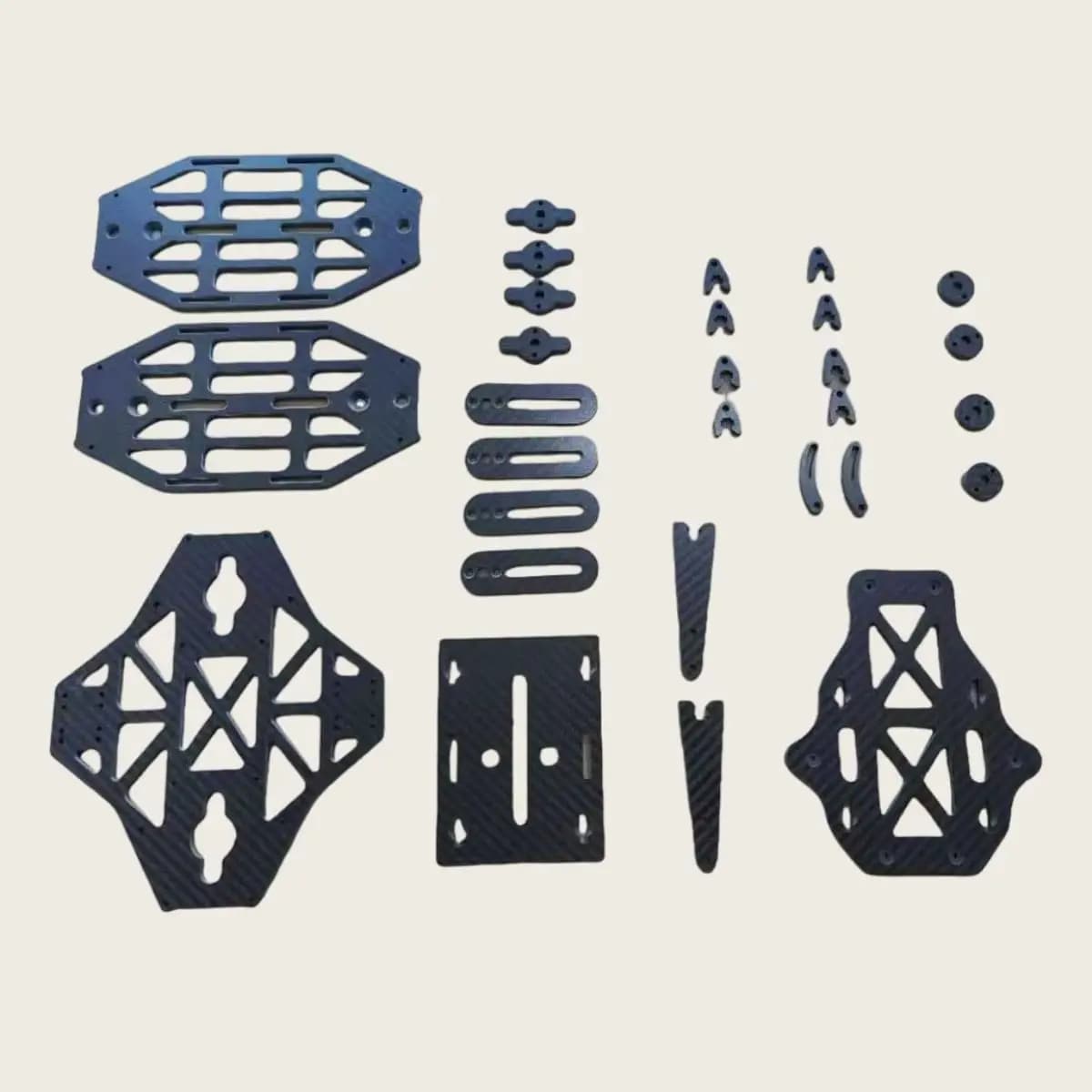 Carbon Fiber Plate Panel Cutting Panel Processing CNC Machining Bevelling Drone Racing FPV Frame Spare Parts