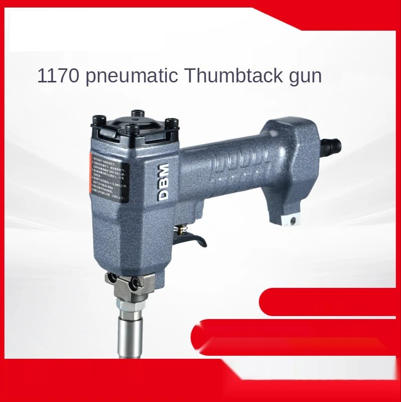 Pistola sparachiodi pneumatica per carpentiere Cucitrice pneumatica per la lavorazione del legno Chiodatrice da 11,7 mm Pistola sparachiodi in ottone Pistola sparachiodi rotonda Pistola sparachiodi per divano