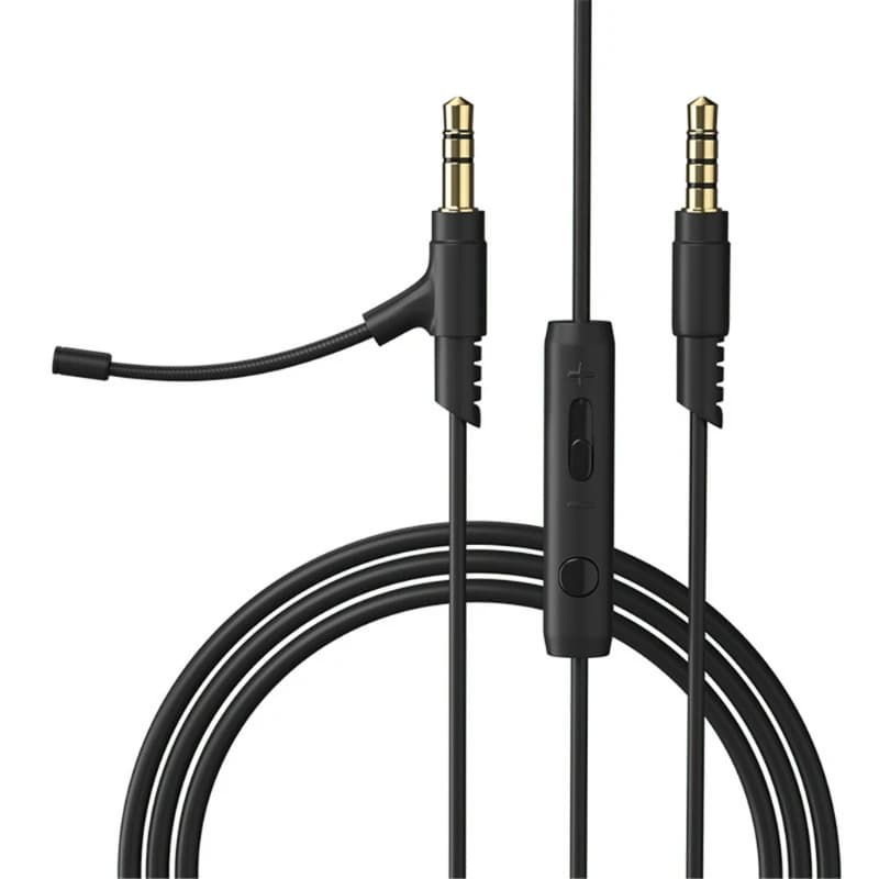 1.2M Rod Microphone Cable Microphone Microphone for 3.5mm Headphone with Condenser Mic for Phone PC for Boompro Play Headphone V-MODA