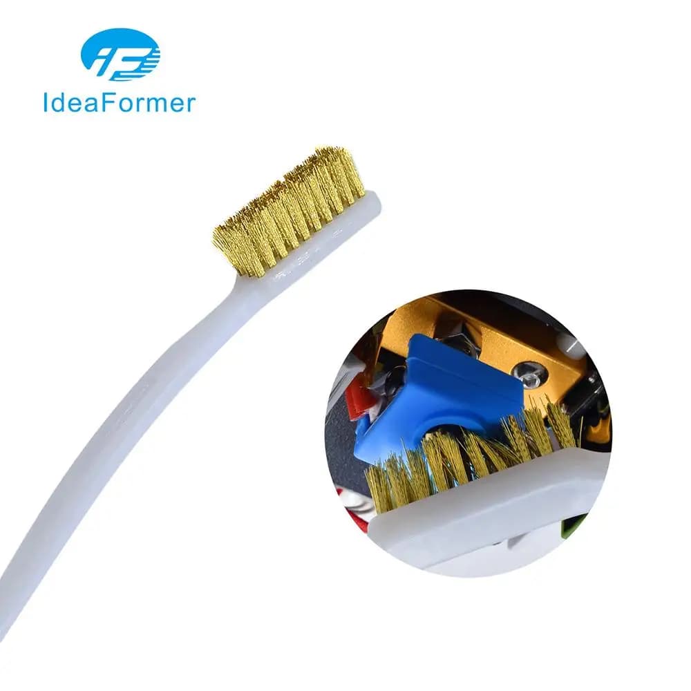 Strumenti per la pulizia spazzolino da denti in filo di rame spazzola in rame ugello/blocco di calore/letto caldo/pulizia Hotend accessori per stampanti 3D