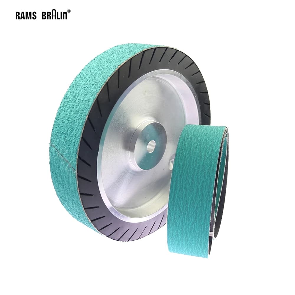 250x50mm Centrifugal Rubber Expansion Wheel 10" Expander Wheel 790x50mm Sanding Belts for Motor Grinder