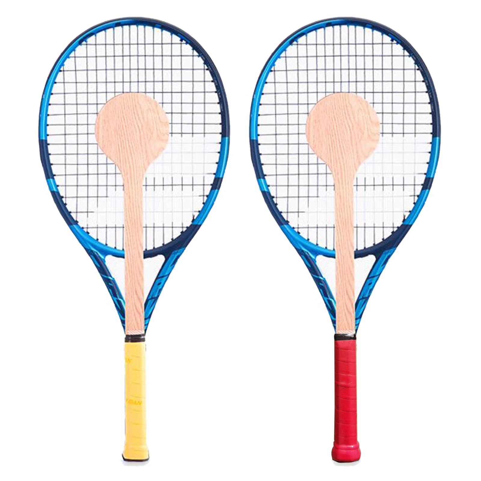 Tennis Raquet Pointer Wooden Tennis Spoon Practitioner Accurate Hitting Tennis Coach Portable Tennis Practice Equipment