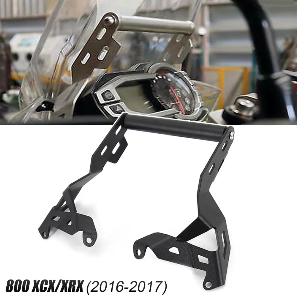 2015 2016 2017 per Tiger 800 XCX 800XCX supporto per telefono anteriore per moto supporto per Smartphone telefono GPS staffa per piastra di navigazione