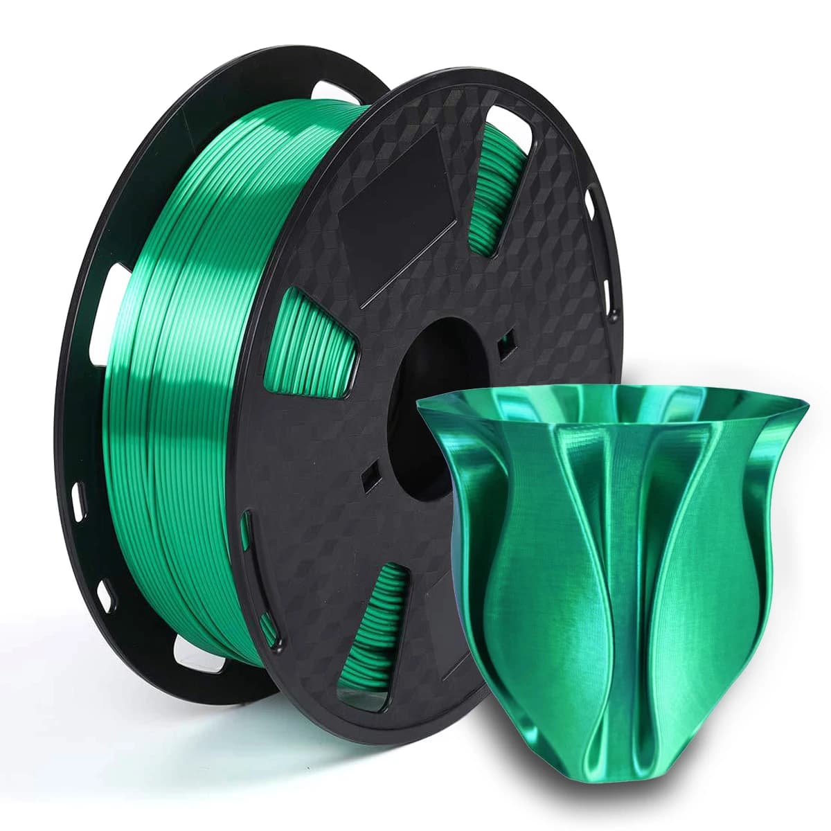 Filament PLA Green Jade Silk 1.75mm Filament Printer 3d 1kg /500g/250g Glossy Septic 3d Pla Printer Materials Glossy