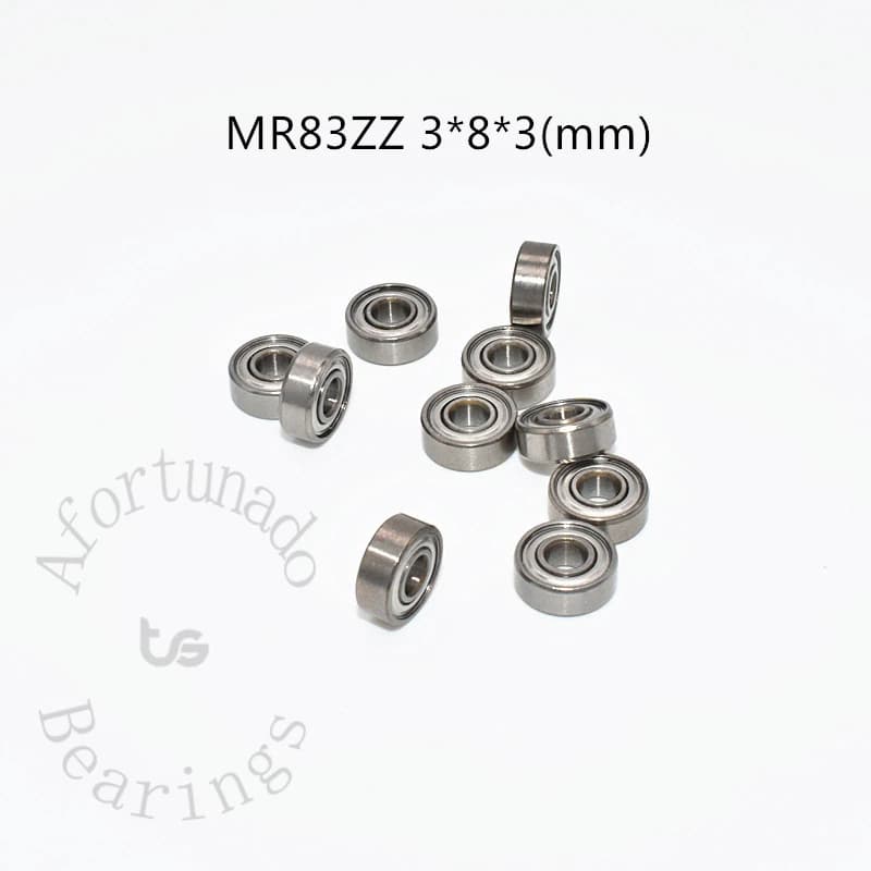 MR83ZZ 3*8*3(mm) 10PCS Metal Sealed Miniature chrome Steel Bearings
