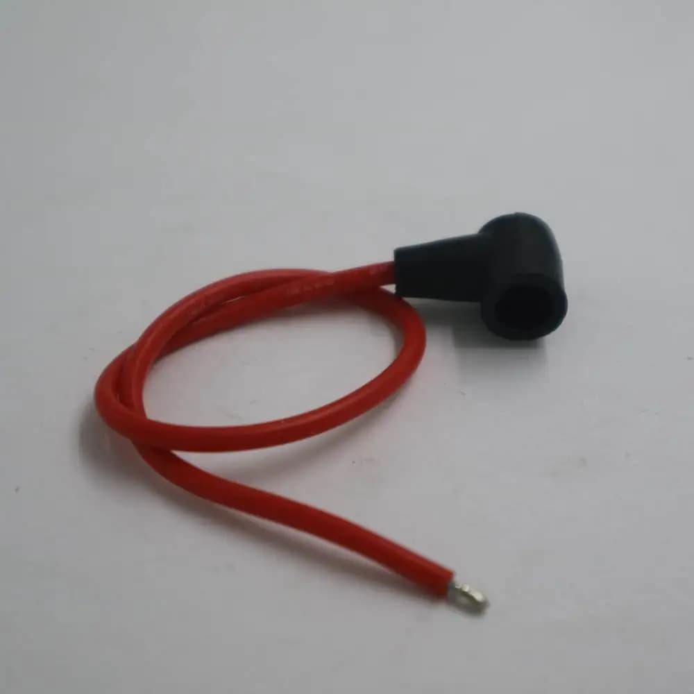 2 Pezzi Candeletta per Motore Nitro Telecomandato Rcexl (Cavo in Silicone 18CM, Struttura Autobloccante a Molla) per Aeromodelli RC