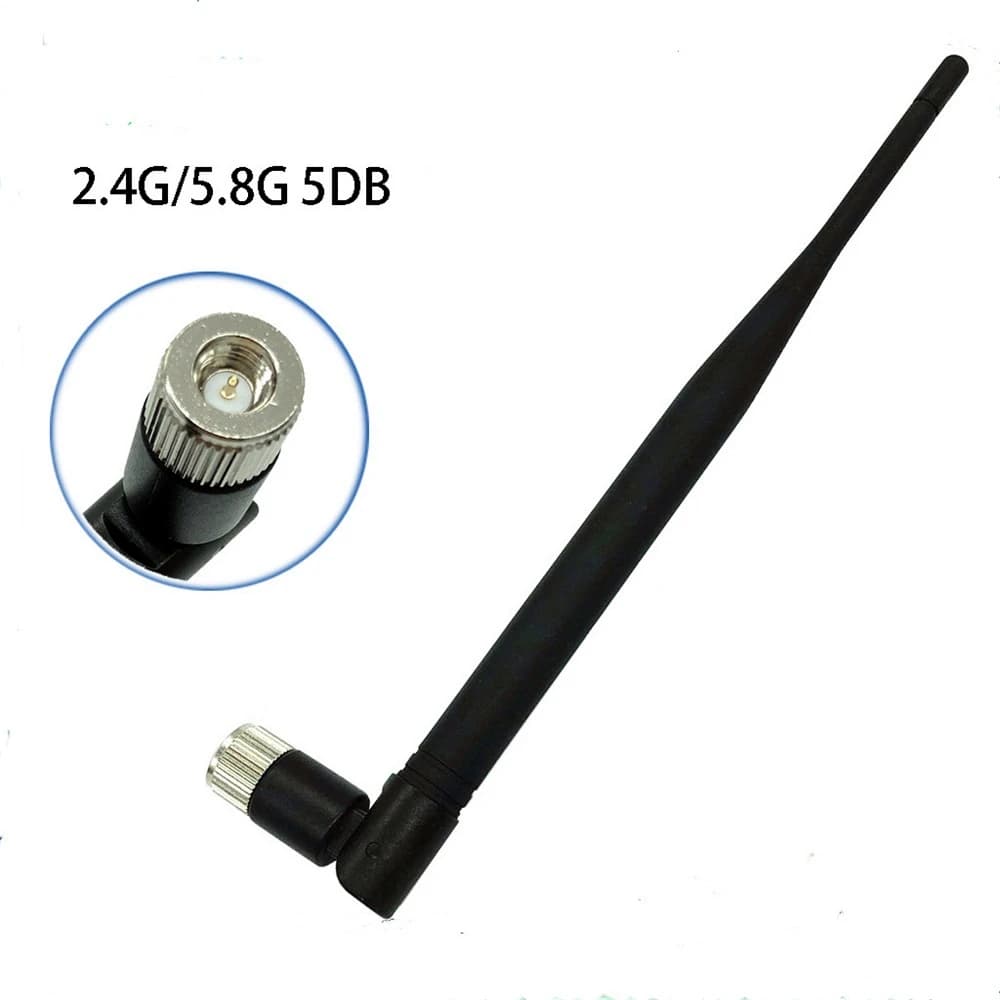 10 pz 2.4GHz 5GHz 5.8GHz Antenna WiFi 5dBi SMA Maschio Dual Band 2.4G 5G 5.8G per Router Wireless Ripetitore PC