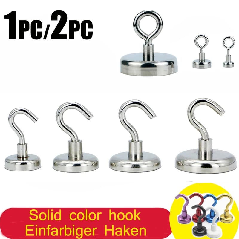 Forti ganci magnetici Organizzazione di stoccaggio Ganci da parete resistenti Appendiabiti per chiavi Appendiabiti per tazze per la cucina domestica