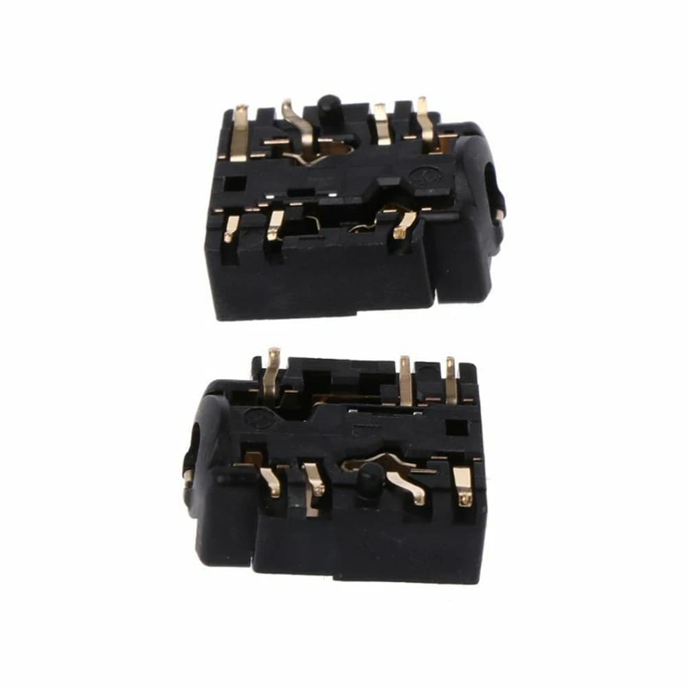 2 connettori per presa jack per cuffie in plastica da 3,5 mm, sostitutivi adatti per controller Xbox One S nero