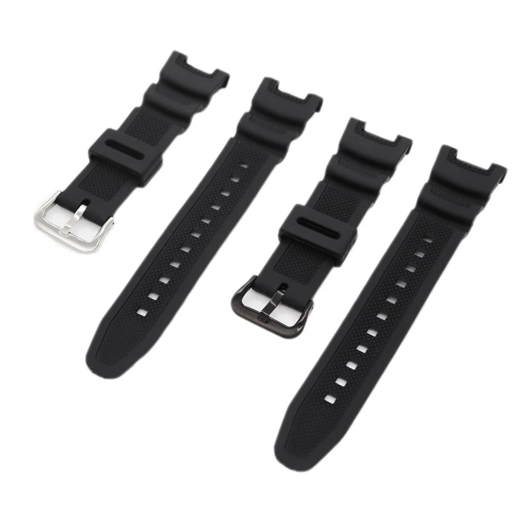 Cinturino sportivo in silicone nero per SGW-100 SGW100 Smart Watch Braccialetti neri impermeabili Cinturino da polso con fibbia in acciaio inossidabile
